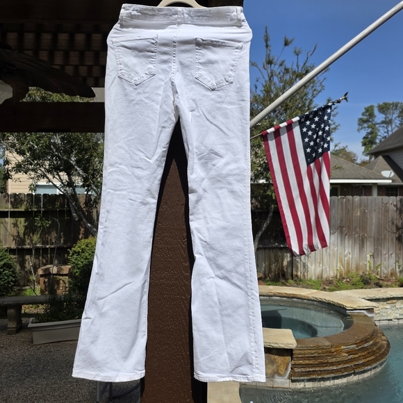 Nwot Zara White Flared Jeans Eu 40, Us 8 - Picture 7 of 10